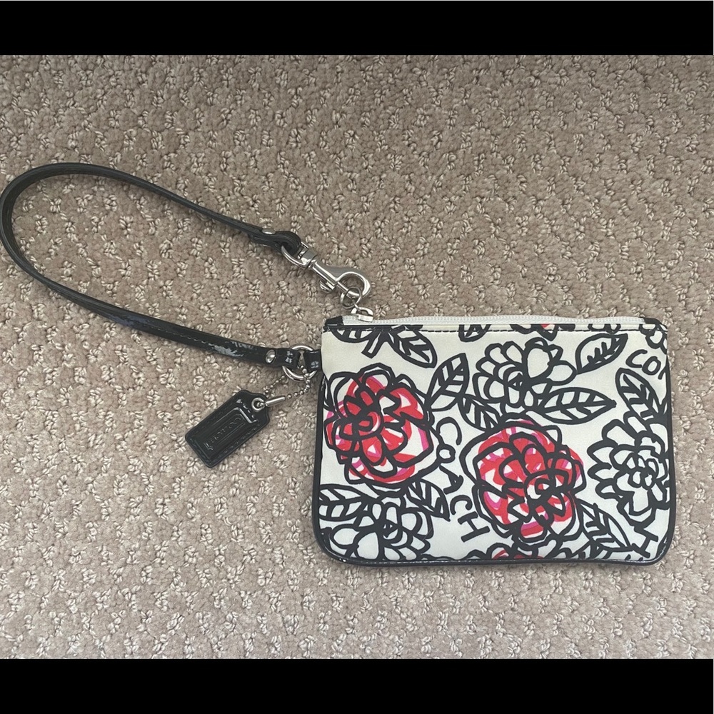 Coach Flower Wristlet